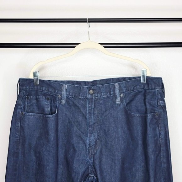 Levi's 569 Men's Loose Straight Fit Dark Blue Wash Denim Jeans Size 38 - Picture 2 of 9